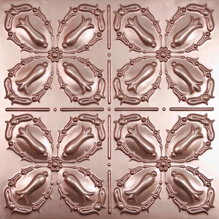 Ceilume Orleans 2ft x 2ft Copper Ceiling Tile V3-ORLEAN-22CBR